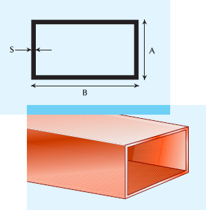 rectangular copper