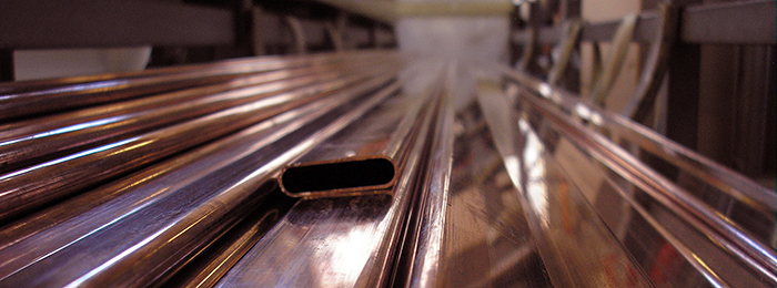 flat oval copper tubes